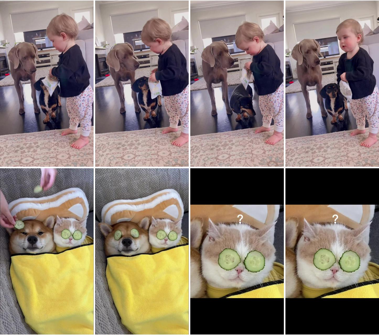 Dog and baby boy; this kind of service is still satisfied or not 